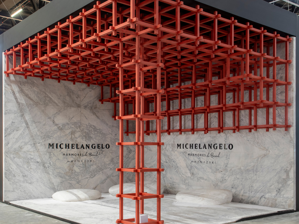 Estande da Michelangelo na Expo Revestir