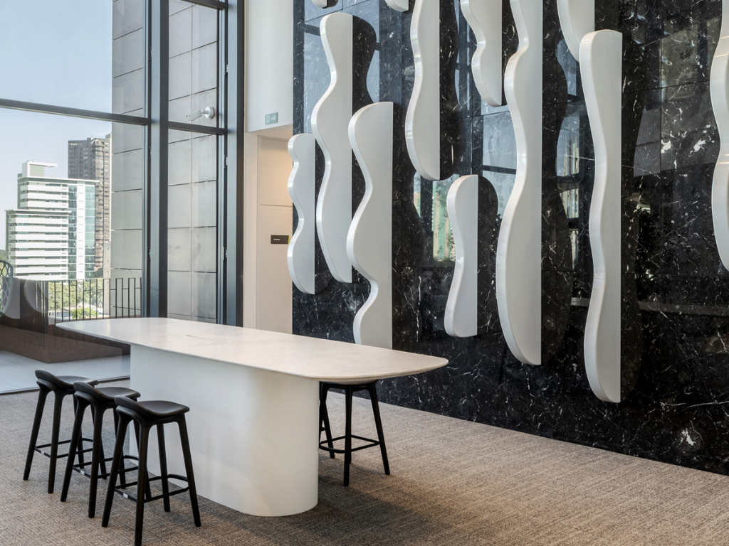 Ambientes Corporativos com mármore Michelangelo